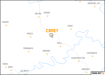 map of Caney