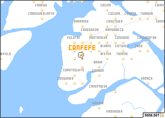 map of Canfefe