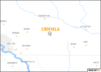 map of Canfield