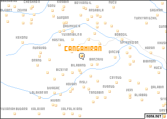 map of Cǝngǝmiran