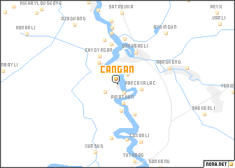 map of Cǝngan