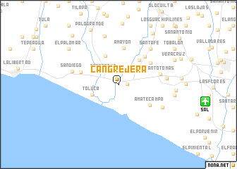 map of Cangrejera