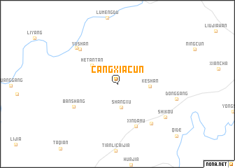 map of Cangxiacun