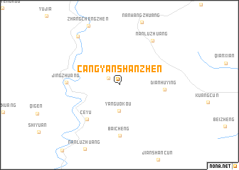 map of Cangyanshanzhen