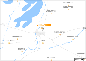 map of Cangzhou