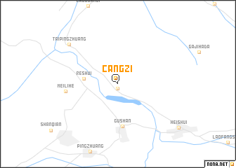 map of Cangzi