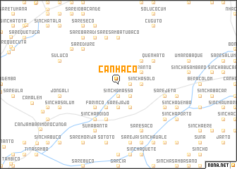 map of Canhacò