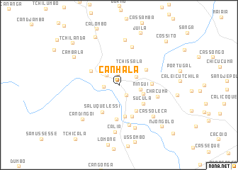 map of Canhala