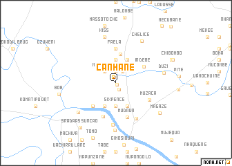 map of Canhane