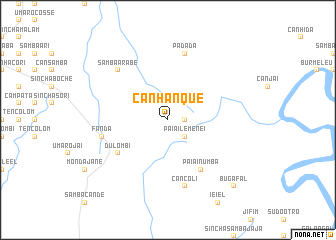 map of Canhanque