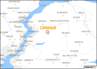 map of Canhıdır