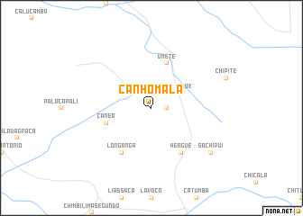 map of Canhomala