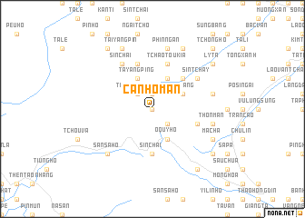map of Can Hồ Mán