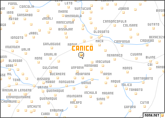 map of Canicó