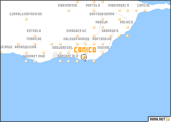 map of Caniço