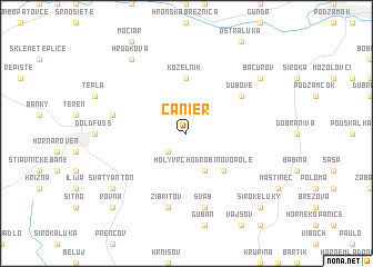 map of Canier