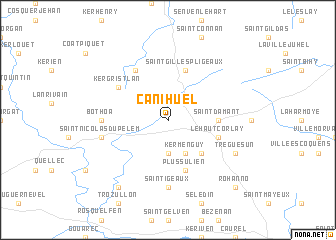 map of Canihuel