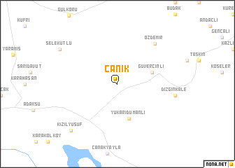 map of Canik