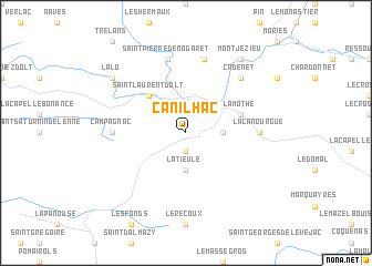 map of Canilhac