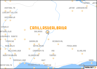 map of Canillas de Albaida