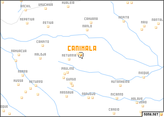 map of Canimala