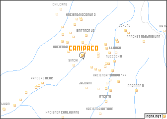 map of Cañipaco