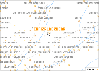 map of Cañizal de Rueda