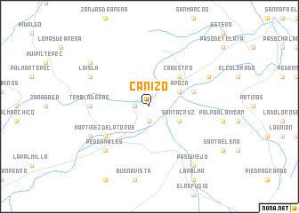 map of Cañizo