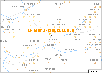 map of Canjambari Morocunda