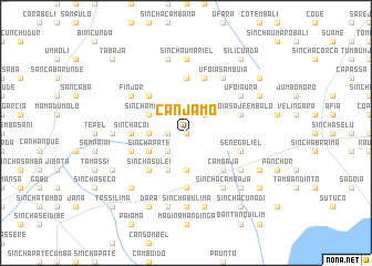 map of Canjamo