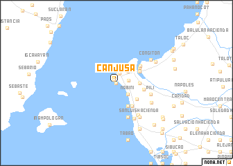 map of Canjusa