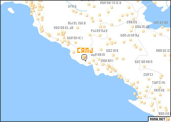 map of Čanj