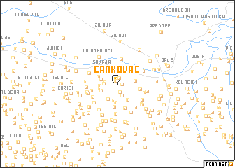 map of Čankovac