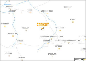 map of Çanköy