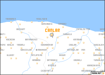 map of Canlar