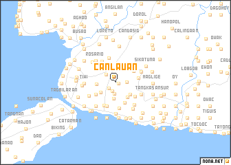 map of Canlauan