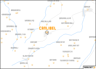 map of Çǝnlibel