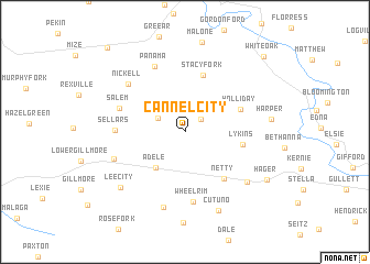 map of Cannel City