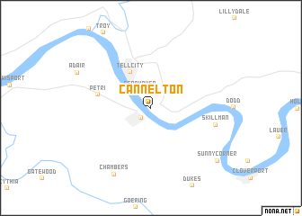 map of Cannelton