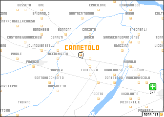 map of Cannetolo