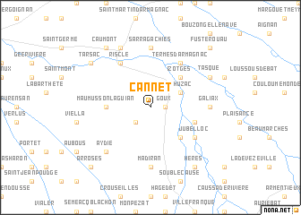 map of Cannet