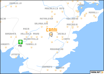 map of Canni