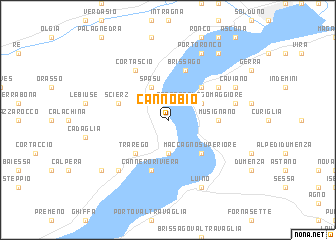 map of Cannobio