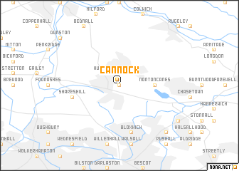 map of Cannock