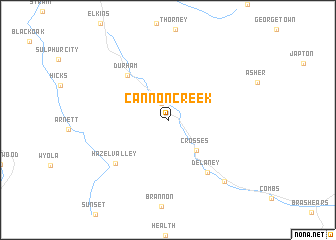 map of Cannon Creek
