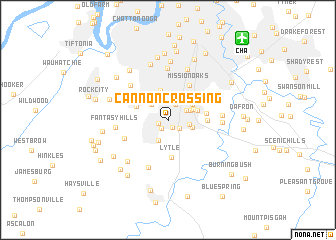 map of Cannon Crossing