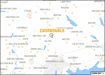 map of Cannondale