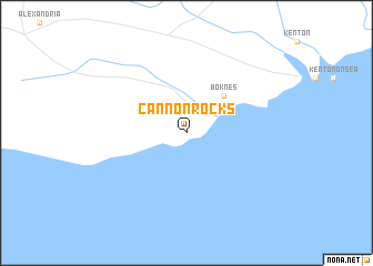 map of Cannon Rocks