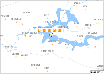 map of Cannons Point