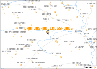 map of Cannonswood Cross Roads